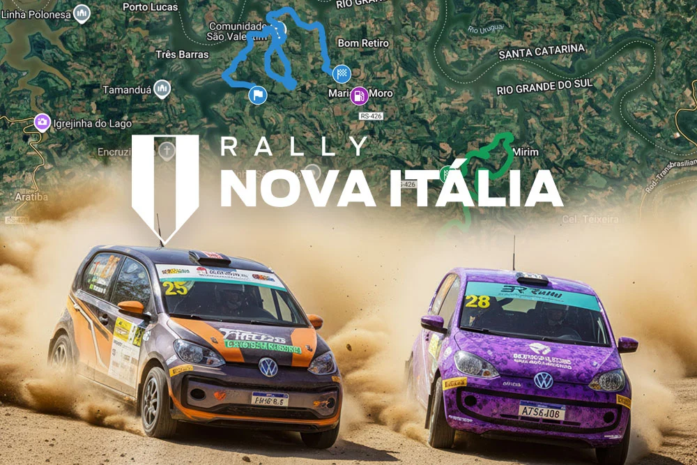 Mapa das Especiais do Rally Nova Itália 2025